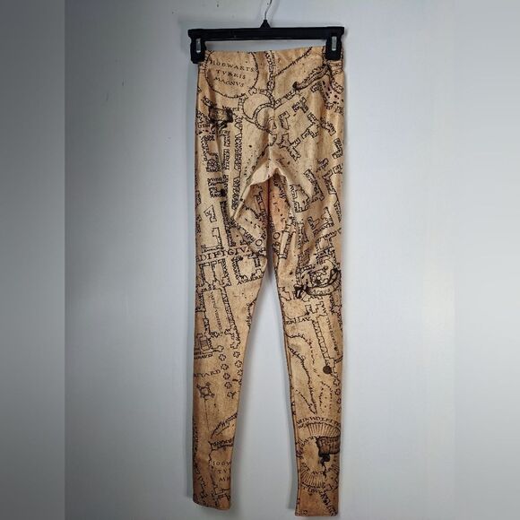 Blackmilk Harry potter leggings shiny HP map size XS - Picture 2 of 7